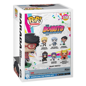 Boruto - Naruto Next Generations Funko Pop Vinile Figura Sarada con Sharingan 9 Cm