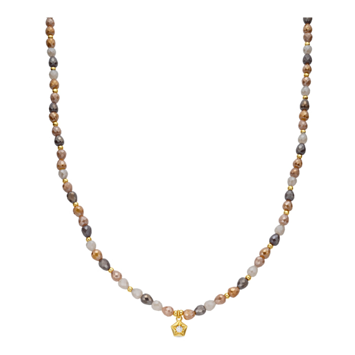 Collar Likdu acabado oro amarillo 18k