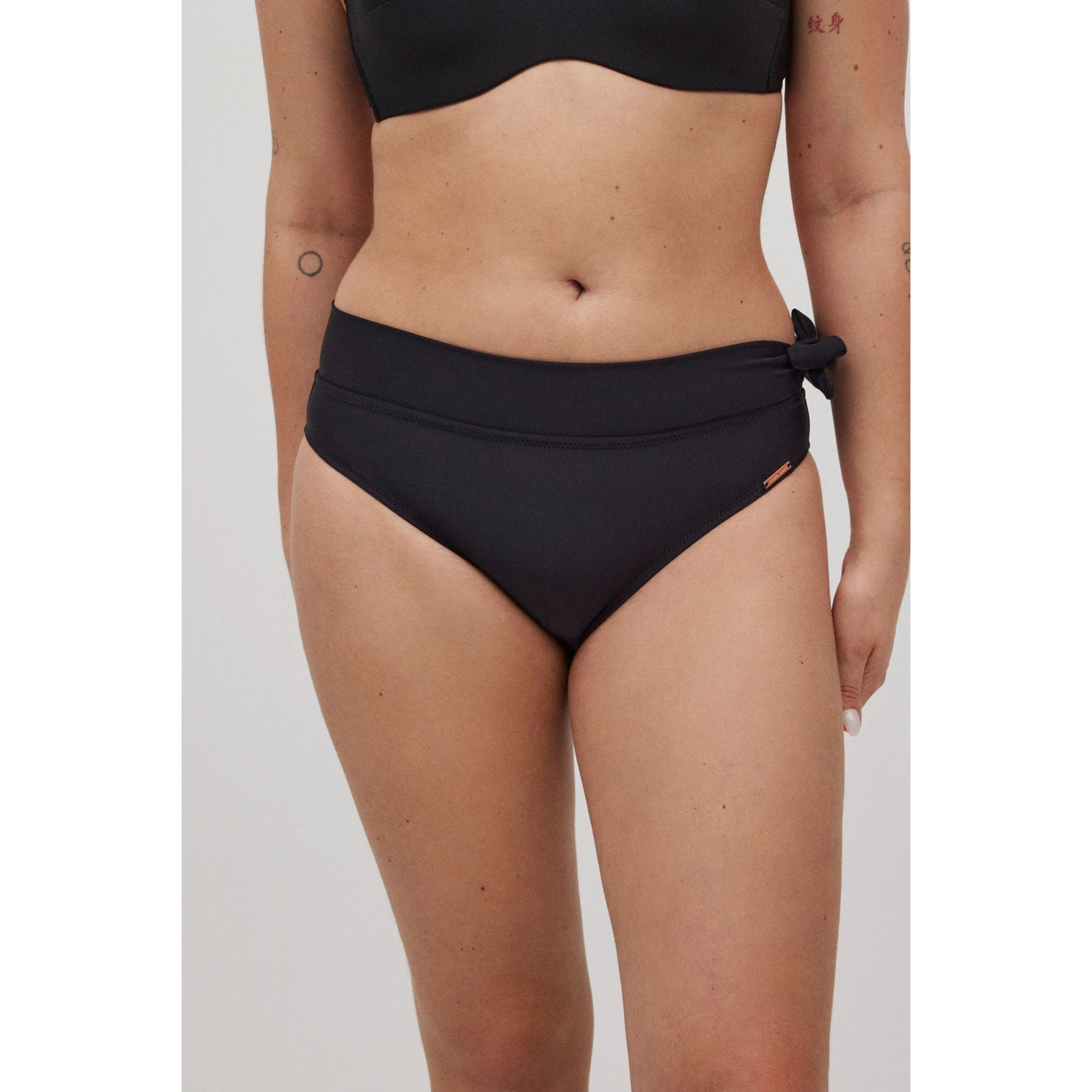 Slip bikini midi nero