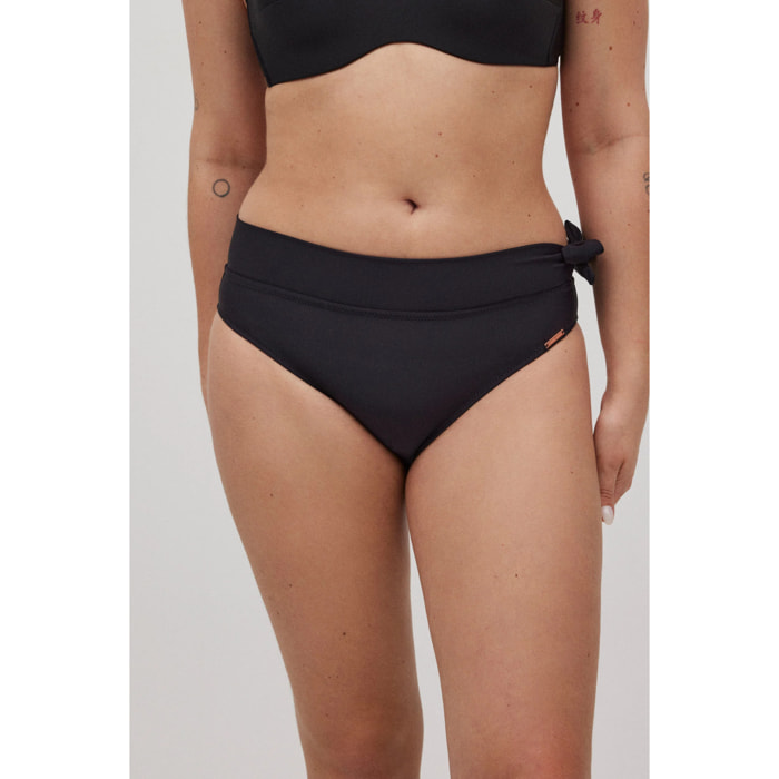 Slip bikini midi nero