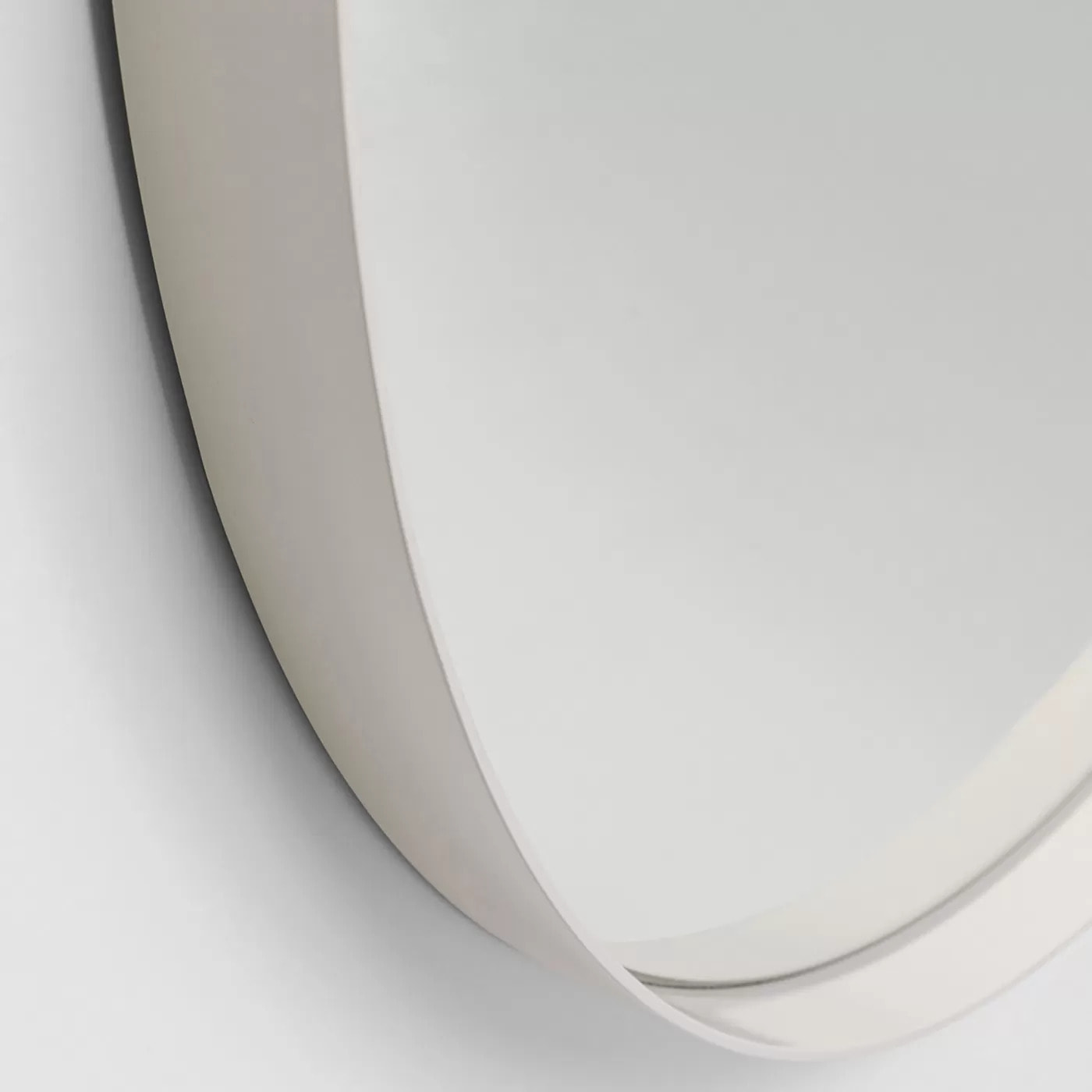 Miroir Curve rond 100cm beige Kare Design