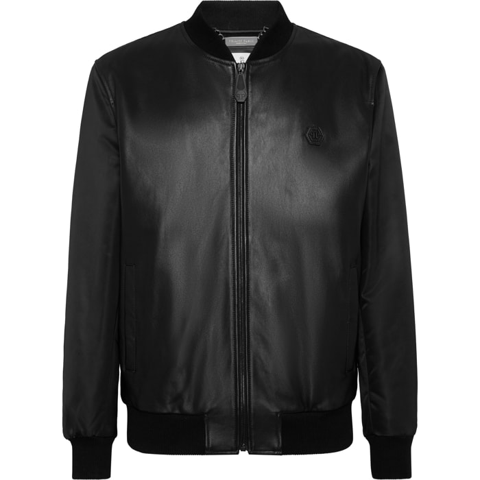PHILIPP PLEIN Leather Bomber