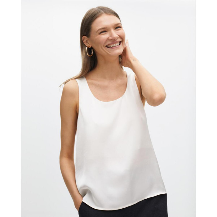 Top Basico con Spalline Larghe