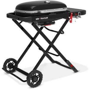 Barbecue gaz WEBER Gaz Traveler, sur chariot, 1 brûleur, surface de cuisson 63.5 x 34.3 cm