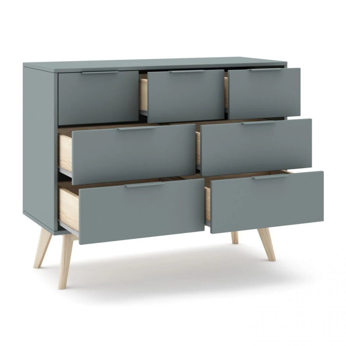 Cómoda Numa Verde Salvia - Oak Soft