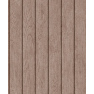 Papier peint lambris bois vertical taupe rosé