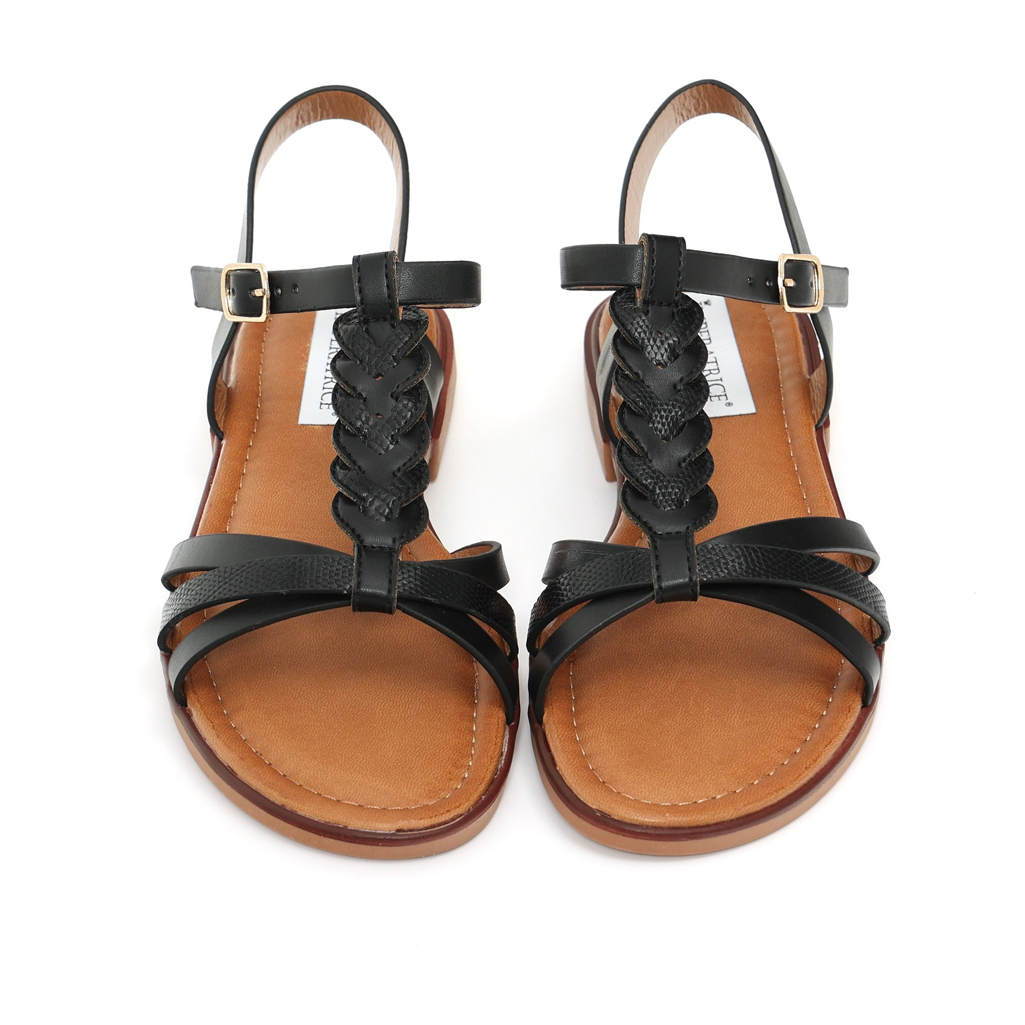 Sandali bassi in simil pelle