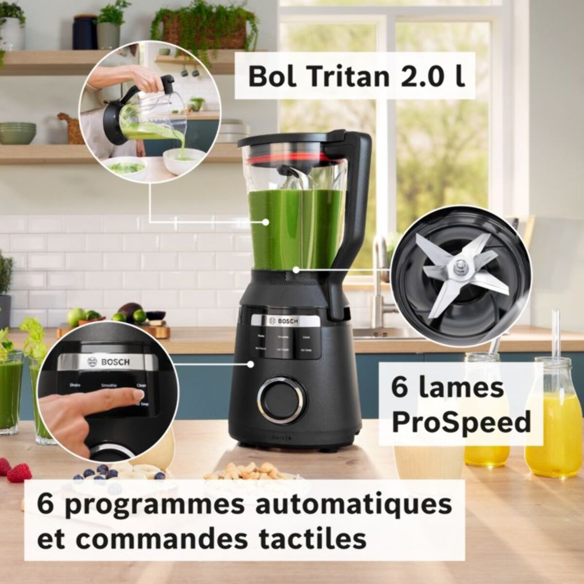 Blender BOSCH VitaPower Série 6 - Noir MMB6654B