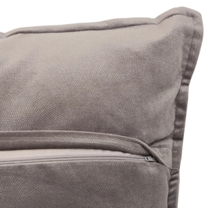 Coussin Lilou carré 45x45cm gris