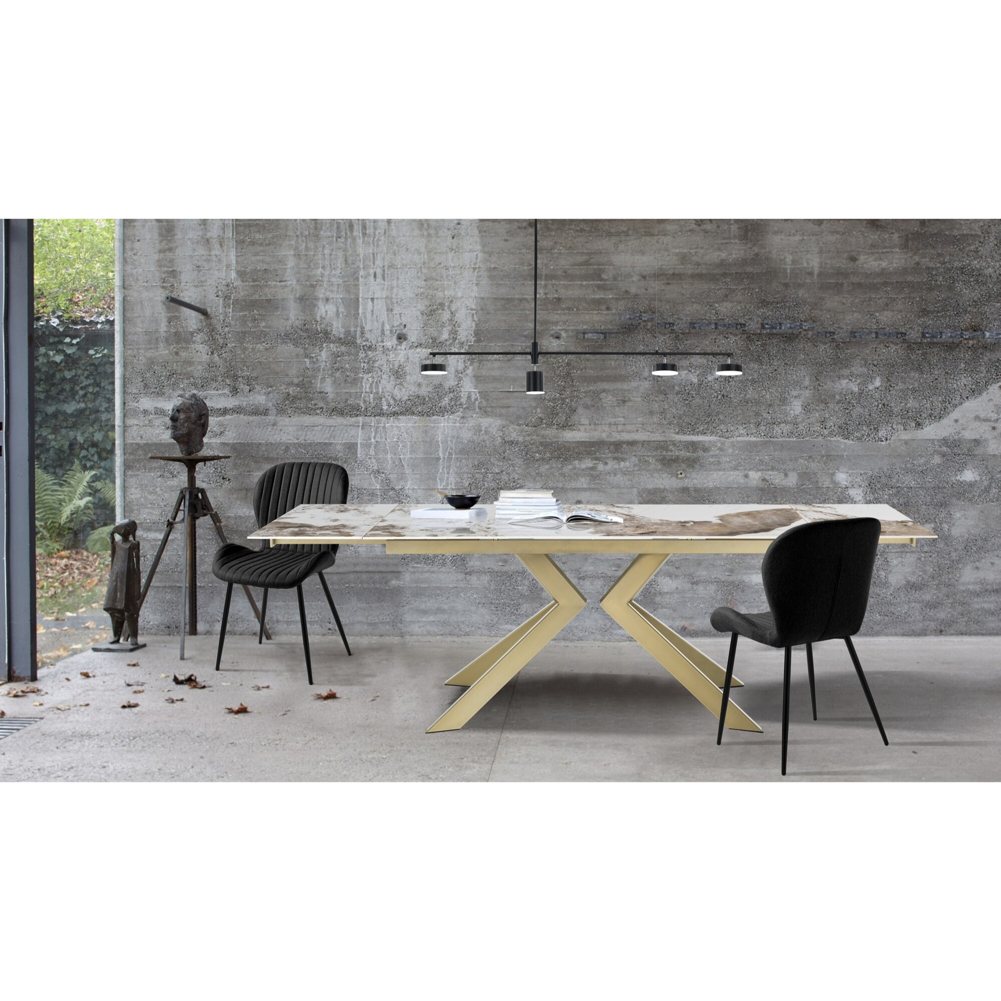 Suspension Tomasucci DOMINO BLACK, noir