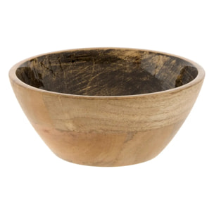 Coupelle bicolore en bois de manguier Ava D.16cm noir