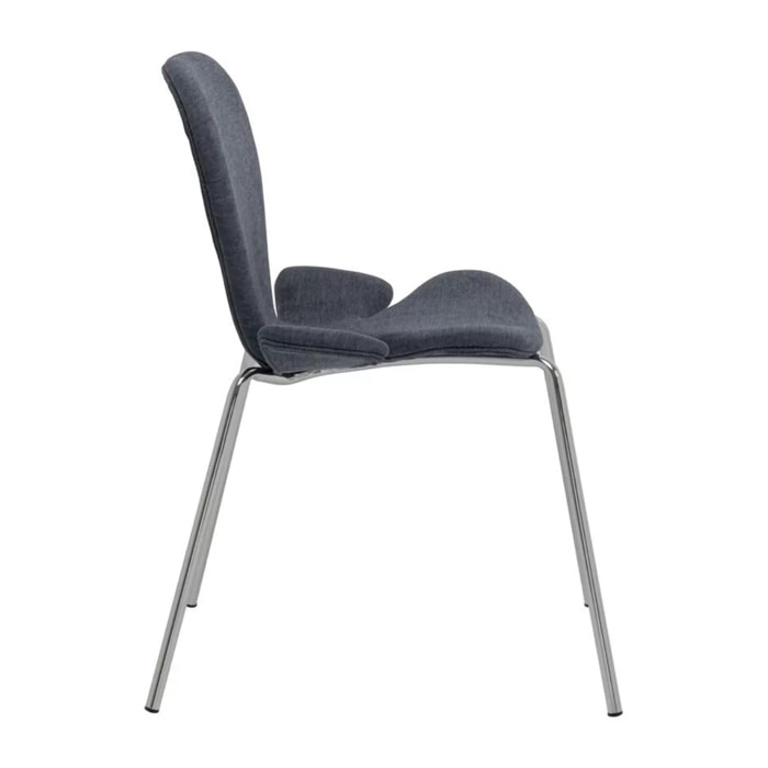 Chaise Soft Petal bleue Kare Design