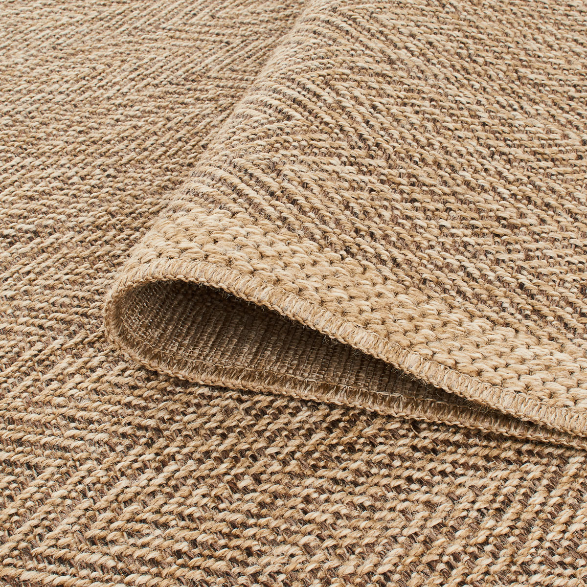 Tapis moderne effet jute naturel