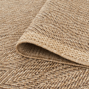 Tapis moderne effet jute naturel