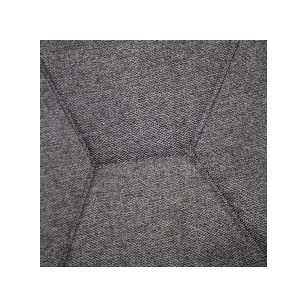 Chaise en tissu avec accoudoirs et pieds métal noir - MIKI