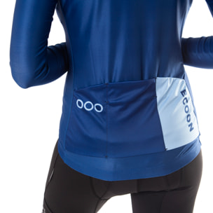 Maillot de manga larga ECOON modelo Tourmalet Women en color Azul