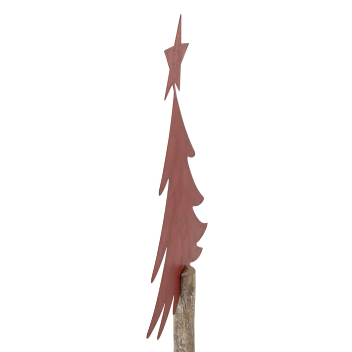 J-Line décoration Sapin De Noël - plastique - rouge - small