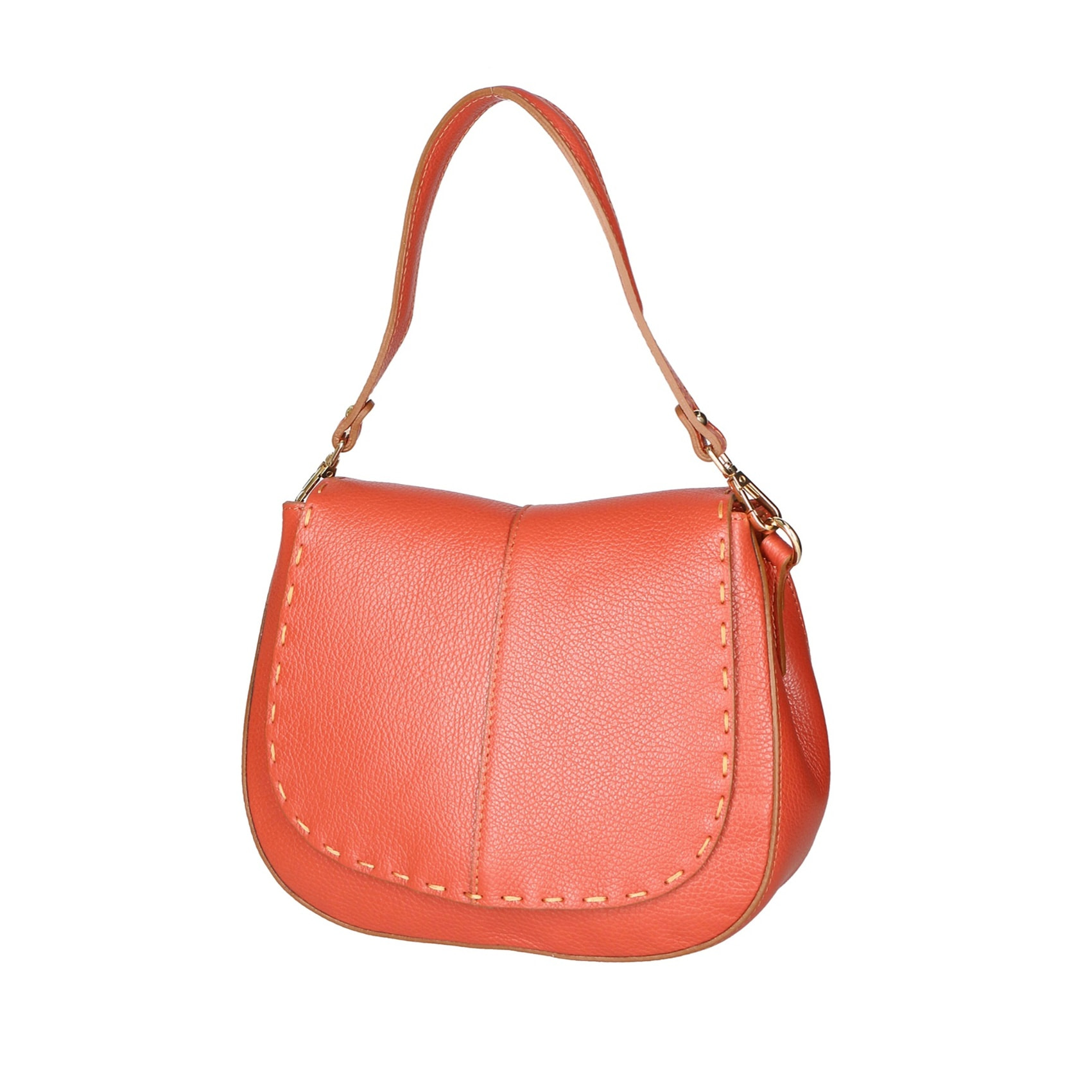 Borsa a spalla da donna Made in Italy - Modello Winona - Vera pelle - 26.0 x 20.0 x 13.0 cm