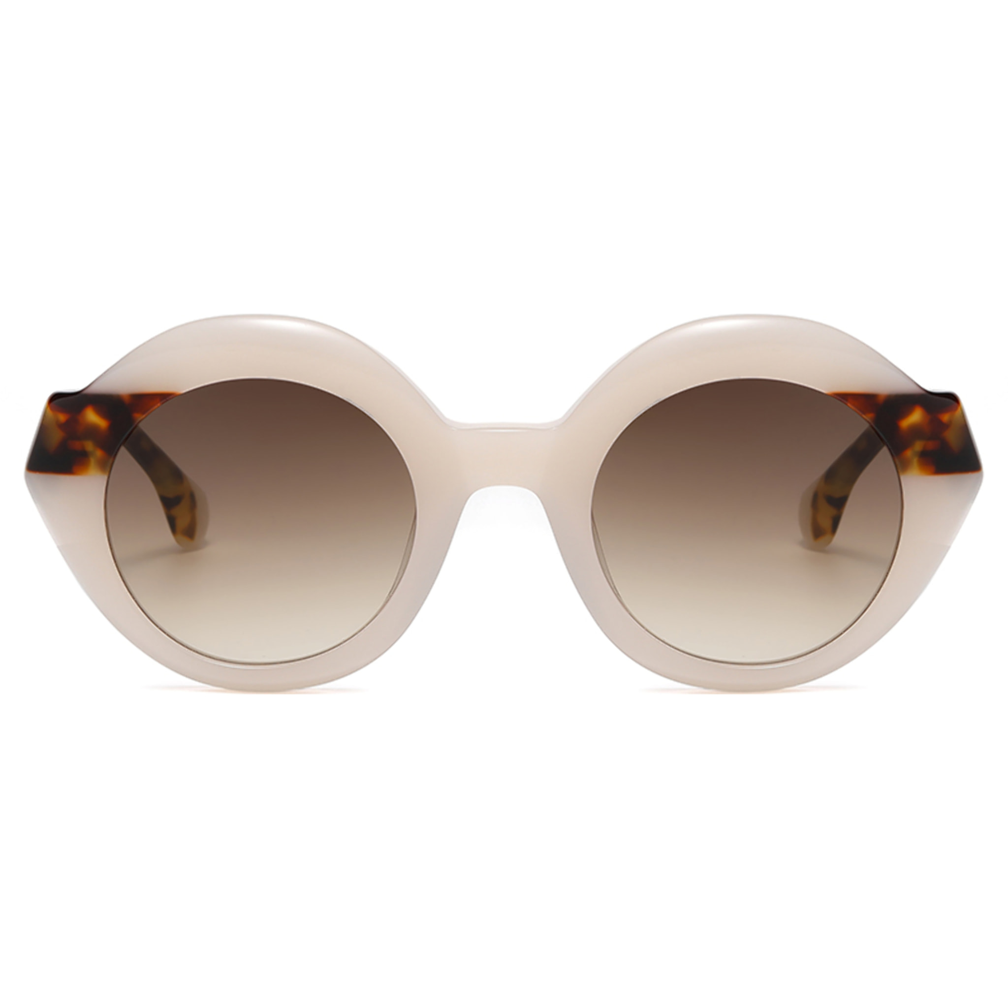 Occhiali da sole OCEAN NEW ERA 8 - montatura bianca trasparente con marrone sfumate