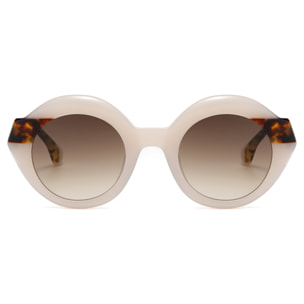 Occhiali da sole OCEAN NEW ERA 8 - montatura bianca trasparente con marrone sfumate
