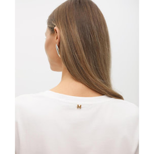 T-shirt a maniche corte con stampa posizionale