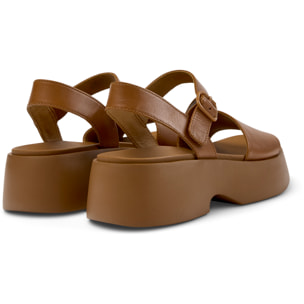 Sandalias - CAMPER Tasha - Marron - Cuero liso