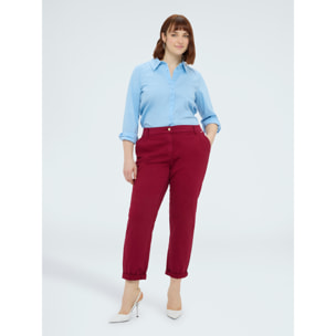 Fiorella Rubino - Pantaloni Chino in cotone - Bordeaux