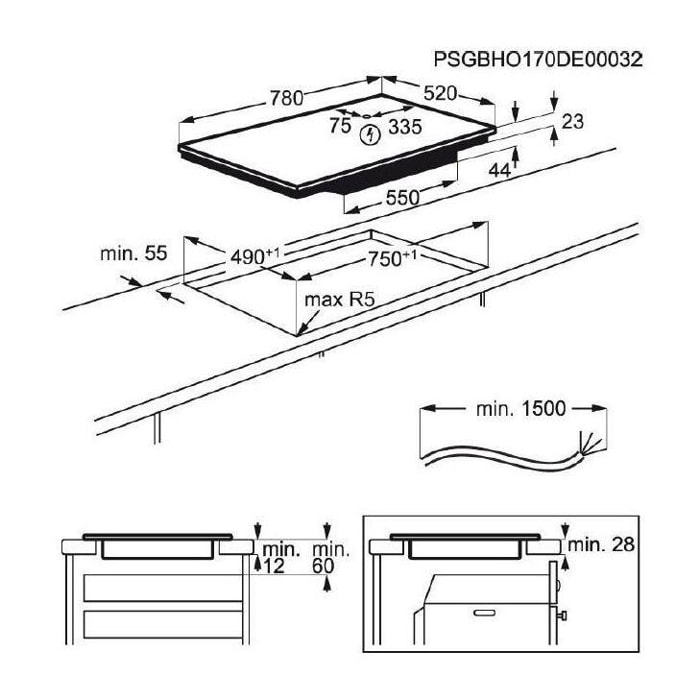 Table induction MIOGO MHI801SH SmartHood