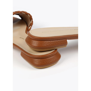 Sandali a ciabattina con dettaglio intrecciato