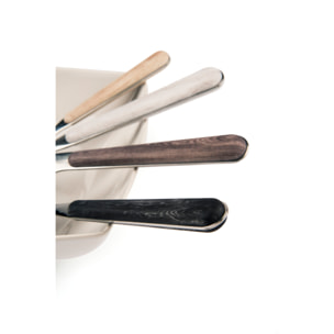 Servizio 24 posate Excelsa – Wood, Acciaio Nero