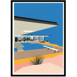Affiche - LA Stahl House - Rosi Feist