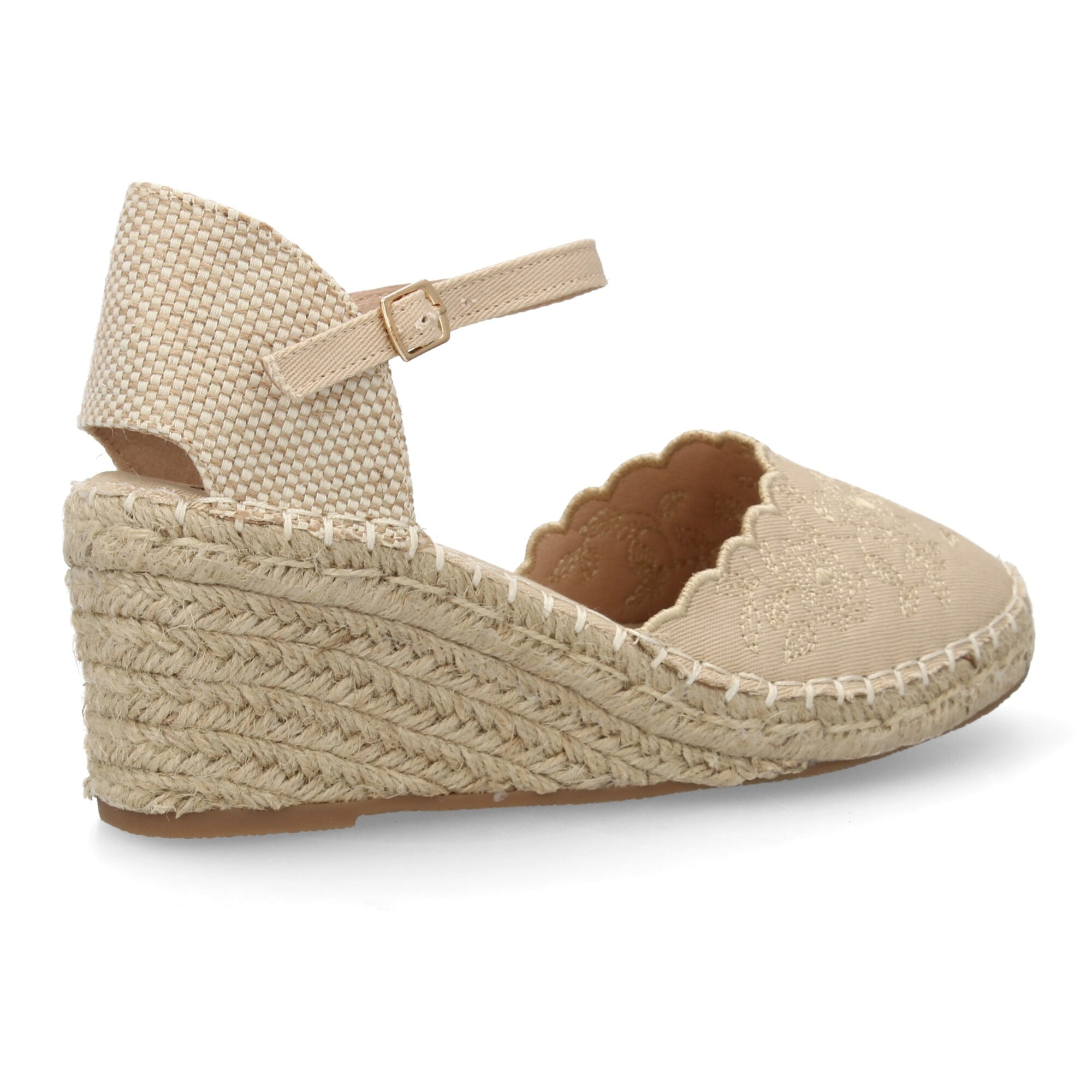 Alpargata valenciana cuña con bordado