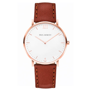 Reloj Paul Hewitt SA-R-SM-W-1M Unisex Analogico Cuarzo con Correa de Cuero