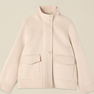 Oltre - Cappotto corto misto lana - Beige