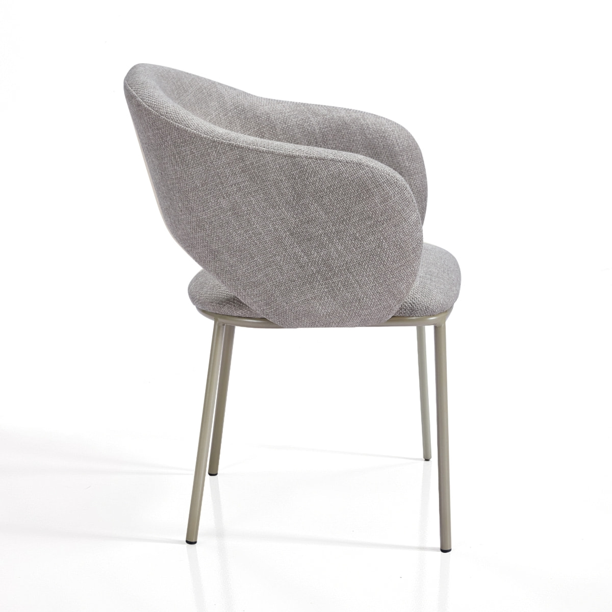 Lot de 2 chaises de salle à manger Tomasucci JADE', en tissu, gris, platine, 57 × 54 × 80 cm