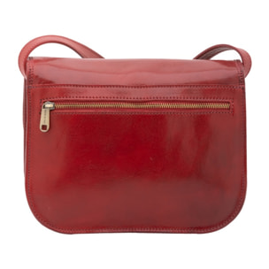 Borsa a tracolla da donna - Modello False - Vera pelle - 27.0 x 20.0 x 12.0 cm