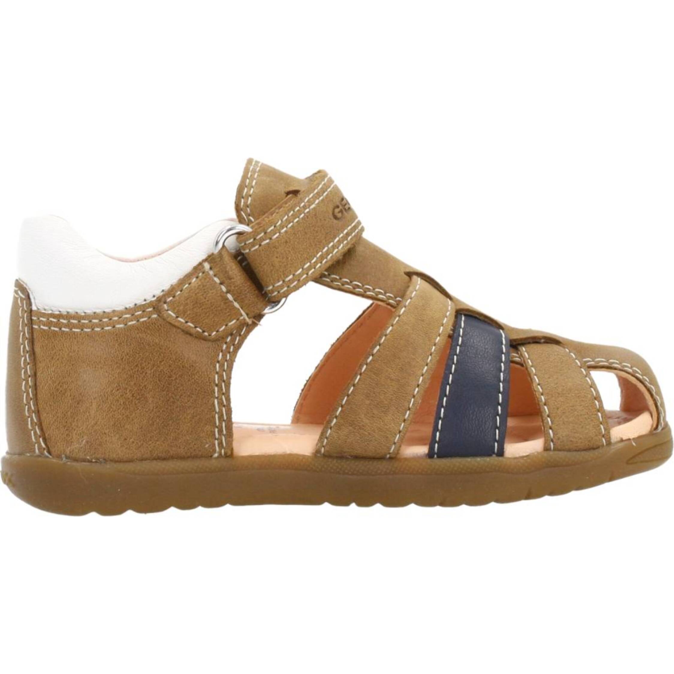 Sandalias Niño de la marca GEOX  modelo B SANDAL MACCHIA BOY MARRON
