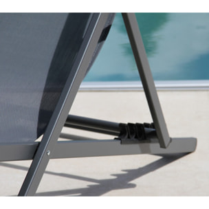 Salon de jardin en aluminium - 2 places - terracotta - ATHOS