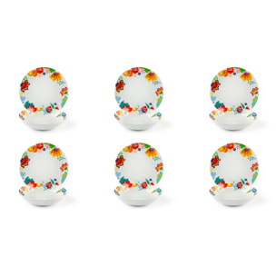 Servizio piatti 12 pezzi Excelsa – Saint Tropez, Porcellana Multicolore