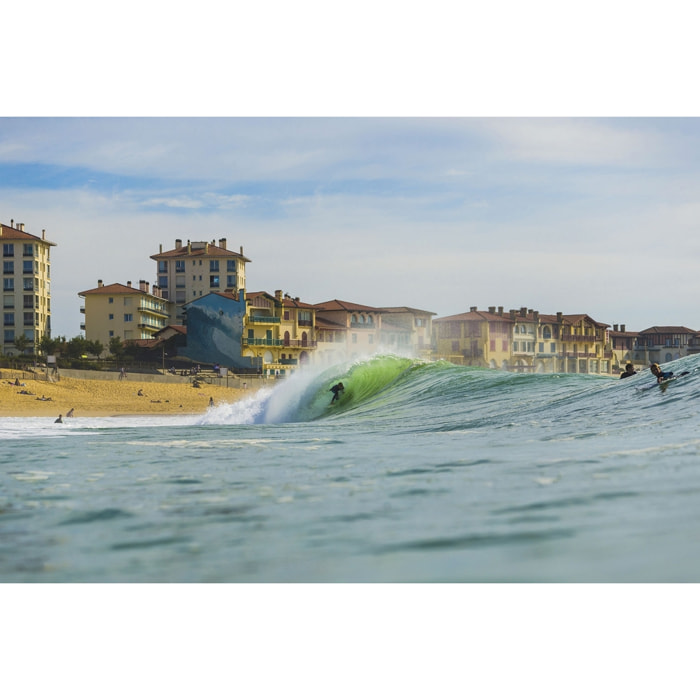 Tableau tube sur la centrale hossegor beach Toile imprimée