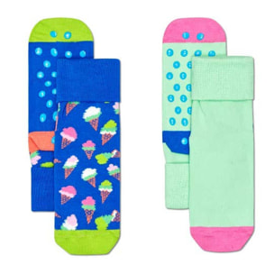 Calcetines pack-2 kids ice cream anti-slip