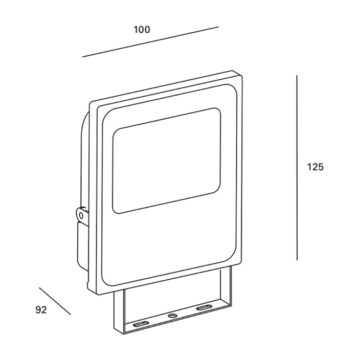 Forlight Pro small proyector para iluminar frontalmente con luz led blanco neutro 4000K en color gris urbanos