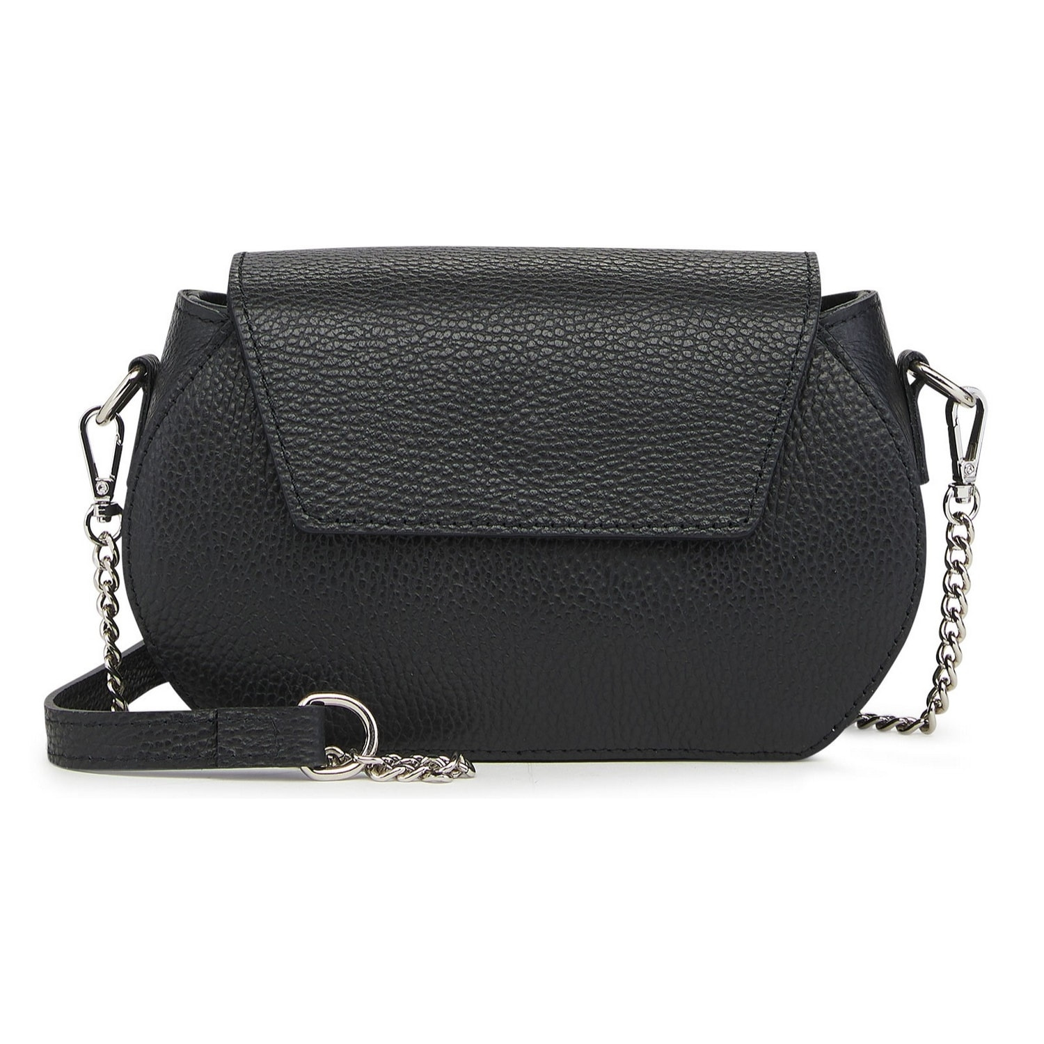 Borse Donna colore Nero-in pelle Made in Italy 22x15x7cm