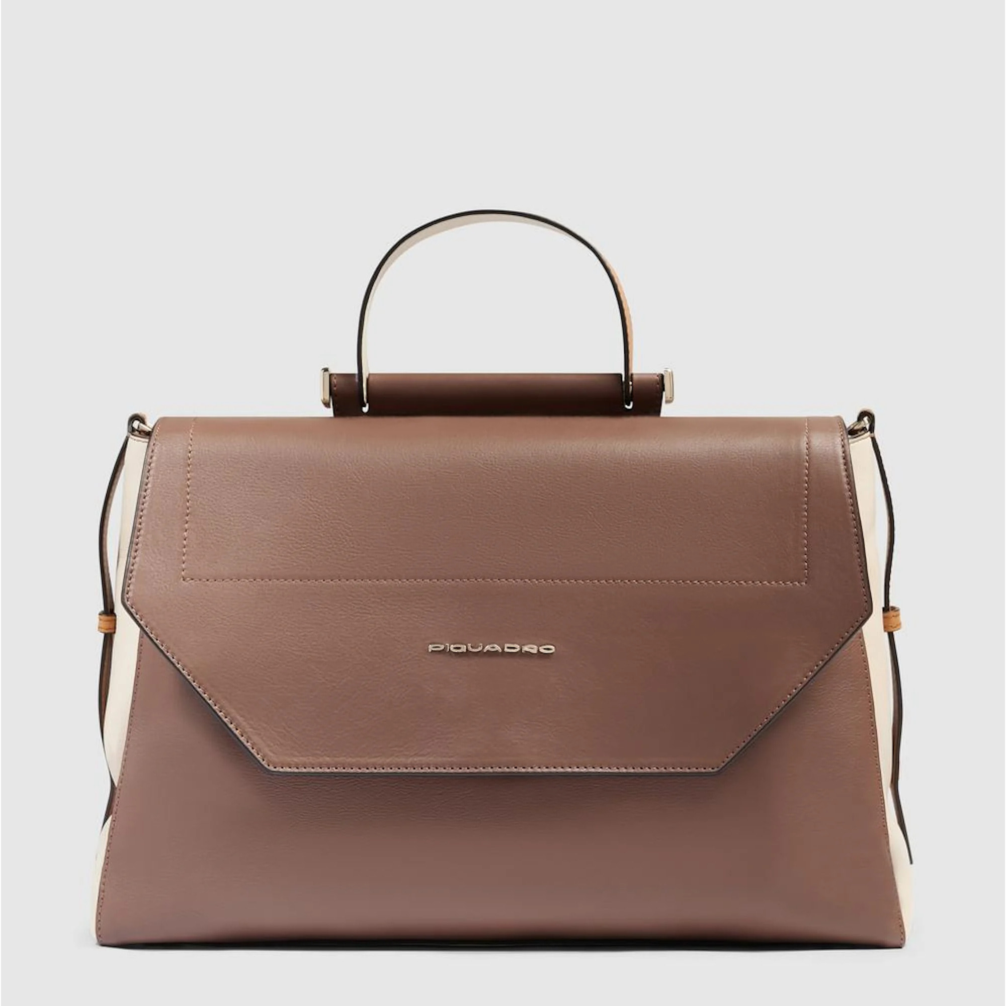 Piquadro Borsa modello satchel in pelle porta pc con protezioni antiurto e RFID