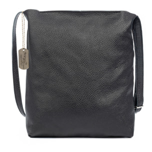 Bagnoa borsa a spalla donna. Pelle autentica Dollaro.