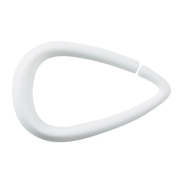Lot de 12 anneaux pour rideaux de douche DROP Blanc Spirella