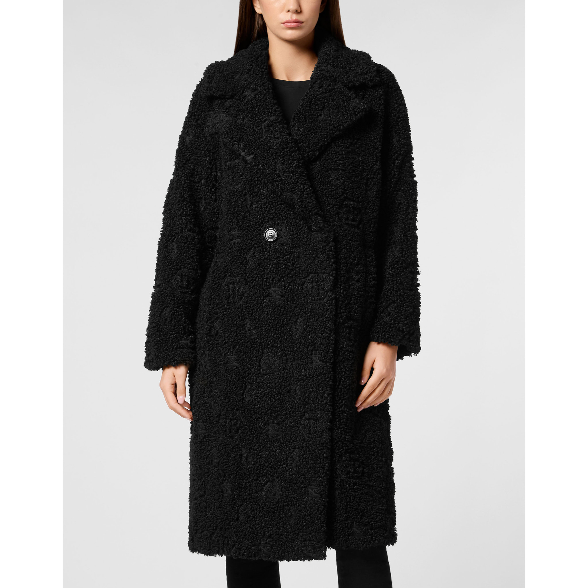 PHILIPP PLEIN ABRIGO LARGO MONOGRAM