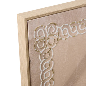 Toile Rosita 70x70cm marron