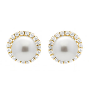 Pendientes Nyma acabado oro amarillo 18k