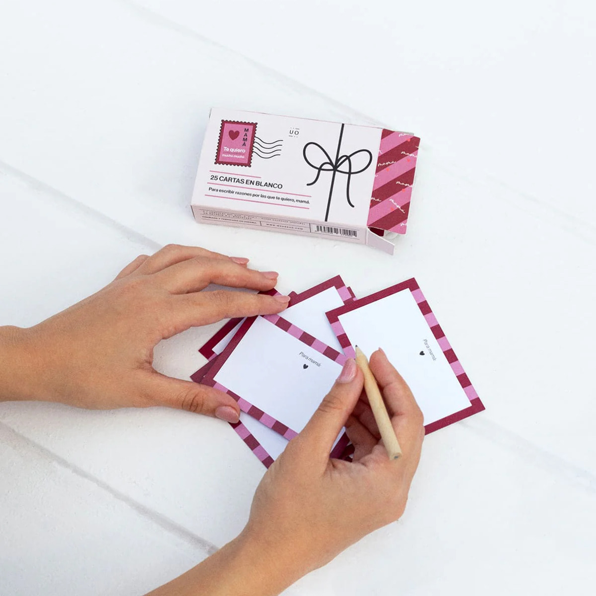 Cartas en blanco "Razones por las que te quiero mamá"